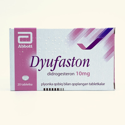Dufaston (Duphaston) plyonka bilan qoplangan planshetlar 10 mg №20 (1 blister)