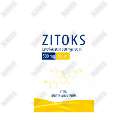 Zitoks  infuzion eritmasi 5 mg/ml, 100 ml (flakon)