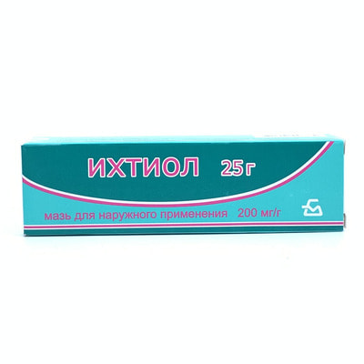 Ixtiol (Ichthyol) Borisov ZMP tashqi foydalanish uchun malham 200 mg/g 25 g (naycha)