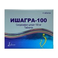 Ishagra  plyonka bilan qoplangan planshetlar 100 mg №4 (1 blister)