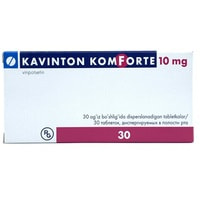 Kavinton Forte (Cavinton Forte) tabletkalari 10 mg №30 (2 blister x 15 tabletka)