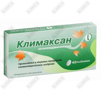 Klimaksan gomeopatik (Climaxan Homeopatici) gomeopatik tabletkalari № 40 (2 blister х 20 tabletka)