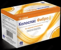 Колоспас Фибро со вкусом апельсина порошок д/внут. прим. по 5 г №10 (саше)
