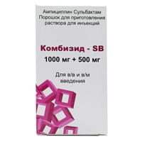 Kombizid-SB  in'ektsiya uchun eritma uchun kukun 1000 mg / 500 mg (flakon)