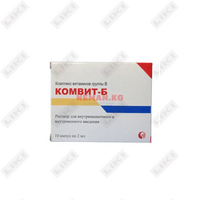 Sotib olish Komvit-B in'ektsiya uchun eritma, 2 ml №10 (ampulalar) Komvit-B in'ektsiya uchun eritma, 2 ml №10 (ampulalar)