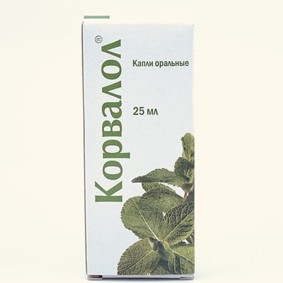 Korvalol Farmak og'iz tomchilari 25 ml (shisha)