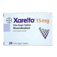 Ksarelto 15 mg plyonka bilan qoplangan planshetlar №28 (2 blister x 14 tabletka)