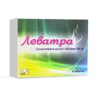 Levatra qoplangan tabletkalar 100 mg №4 (1 blister)