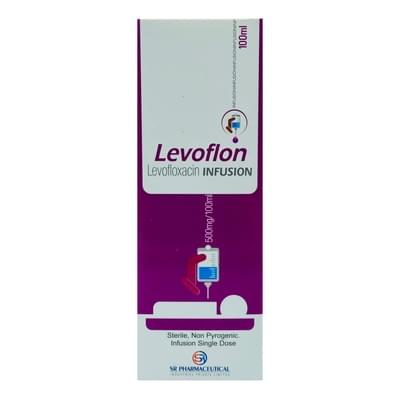 Levoflon tomir ichiga yuborish uchun eritma 500 mg / 100 ml, 100 ml (flakon)