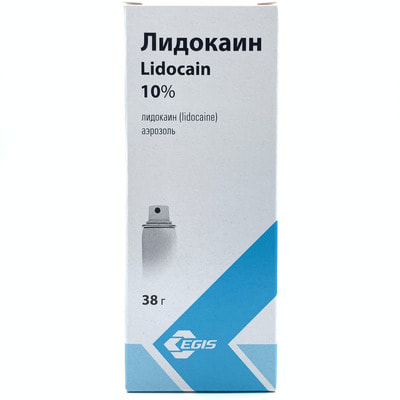 Lidokain Egis aerozol 10% 38 g (shisha)