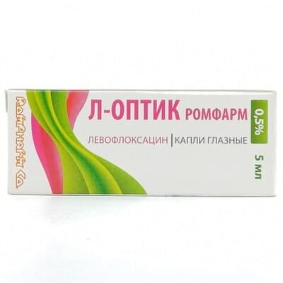 L-Optik Romfarm ko'z tomchilari 0,5%, 5 ml (shisha)