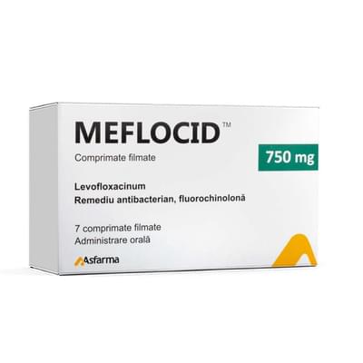 Meflotsid (Meflocid) plyonka bilan qoplangan planshetlar 750 mg №7 (1 blister)