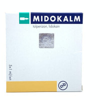 Midokalm  (Mydocalm) in'ektsiya uchun eritma, 1 ml №5 (ampulalar)