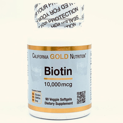 California Gold Nutrition (Kaliforniya Gold Nutrishn) Biotin tabletkalari 10000 mkg №90