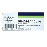 Mirtel  tabletkalari 30 mg №30 (3 blister x 10 tabletka)
