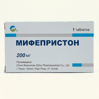 Mifepriston (Mifepristone) Xitoy Rezourzes Zizhu farmatsevtika tabletkalari 200 mg (blister)