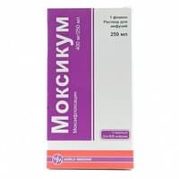 Moxksikum (Moxicum) infuzion eritmasi 400 mg / 250 ml, har biri 250 ml (flakon)