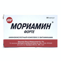 Moriamin Forte kapsulalari №30 (3 blister x 10 kapsula)