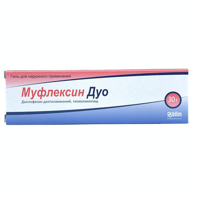 Муфлексин Дуо гель д/наруж. прим. по 30 г (туба)