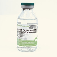 Natriy gidrokarbonat (Sodium hydrocarbonate) Yuria-Farm infuzion eritmasi 40 mg/ml, 100 ml (shisha)