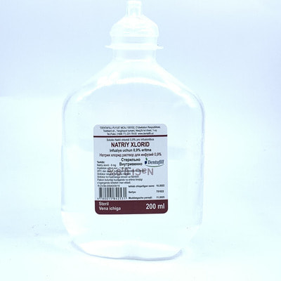 Natriy xlorid (Sodium chloride)Dentafill Plus infuzion eritmasi 0,9%, 200 ml (flakon)