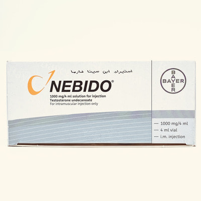 Nebido mushak ichiga yuborish uchun eritma 250 mg / ml, 4 ml (flakon)