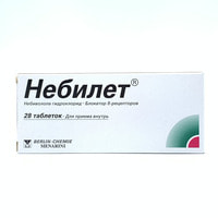 Nebilet tabletkalari 5 mg №28 (4 blister x 7 tabletka)