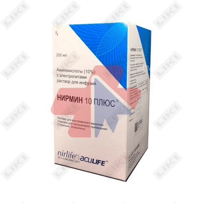 Nirmin 10 Plus  infuzion eritmasi 10%, 200 ml (flakon)