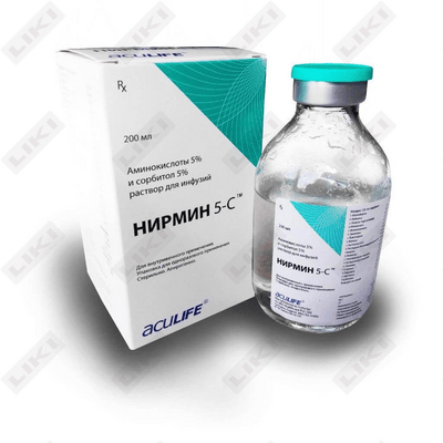 Nirmin 5-C  infuziya uchun eritma 5%, 200 ml (flakon)