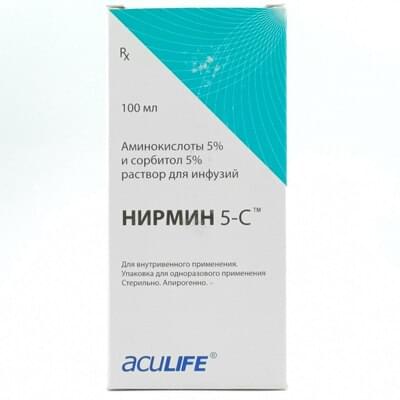 Nirmin 5-C  infuziya uchun eritma 5%, 100 ml (flakon)