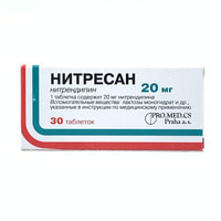 Nitresan tabletkalari 20 mg №30 (3 blister x 10 tabletka)