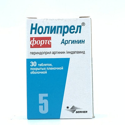 Купить Нолипрел Форте Аргинин таблетки 5 мг / 1,25 мг №30 (туба)  (3594454400259) в аптеках Узбекистана - инструкция | Цена от 120500 сум -  Liki.uz