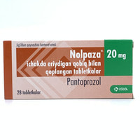 Nolpaza  ichak bilan qoplangan tabletkalar 20 mg №28 (2 blister x 14 tabletka)