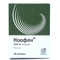 Ноофен капсулы по 500 мг №24 (4 блистера x 6 капсул)