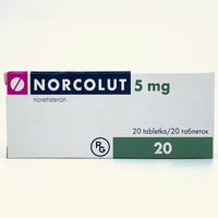 Norkolut tabletkalari 5 mg №20 (2 blister x 10 tabletka)