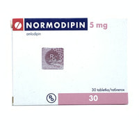 Normodipin tabletkalari 5 mg №30 (3 blister x 10 tabletka)