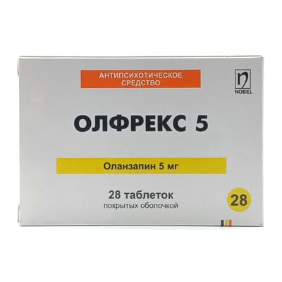 Olfrex bilan qoplangan tabletkalar 5 mg №28 (2 blister x 14 tabletka)