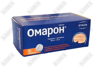 Omaror tabletkalari 400 mg + 25 mg №90 (9 blister х 10 tabletka)