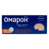 Omaron tabletkalari 400 mg + 25 mg №60 (6 blister x 10 tabletka)