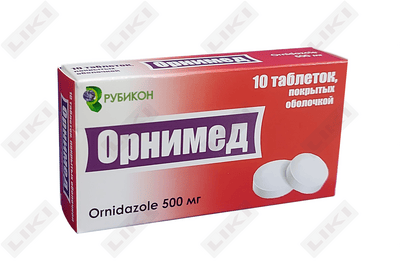 Ornimed  qoplangan tabletkalar 500 mg №10 (1 blister)