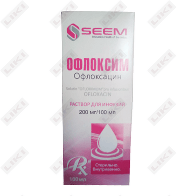 Ofloksim infuzion eritmasi 200 mg / 100 ml, 100 ml (flakon)