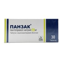 Panzak ichak bilan qoplangan tabletkalar 40 mg №30 (3 blister x 10 tabletka)
