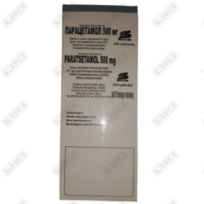 Paratsetamol (Paratsetamol) Zinnur Service Farm tabletkalari 500 mg №10 (1 blister)