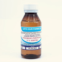 Vodorod periks (Hydrogenii peroxydi) Zie Nur Farm eritmasi 3%, 100 ml (shisha)