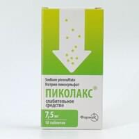 Pikolaks (Picolax) tabletkalari 7,5 mg №10 (1 blister)
