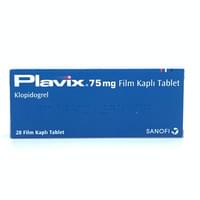 Plaviks plyonka bilan qoplangan planshetlar 75 mg №28 (2 blister x 14 tabletka)