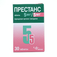 Prestans tabletkalari 10 mg / 5 mg №30 (idish)