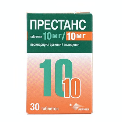 Prestans tabletkalari 10 mg / 10 mg №30 (idish)