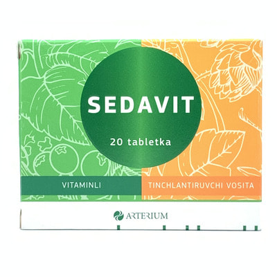 Sedavit  tabletkalari №20 (2 blister x 10 tabletka)