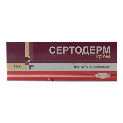 Sertoderm  tashqi foydalanish uchun krem ​​15 g (naycha)